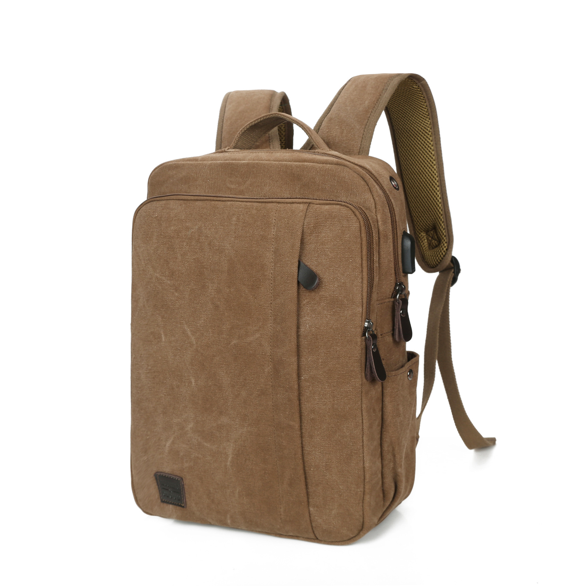 Canvas Backpack for Men 15.6 inch Laptop Business Daypack-China ...